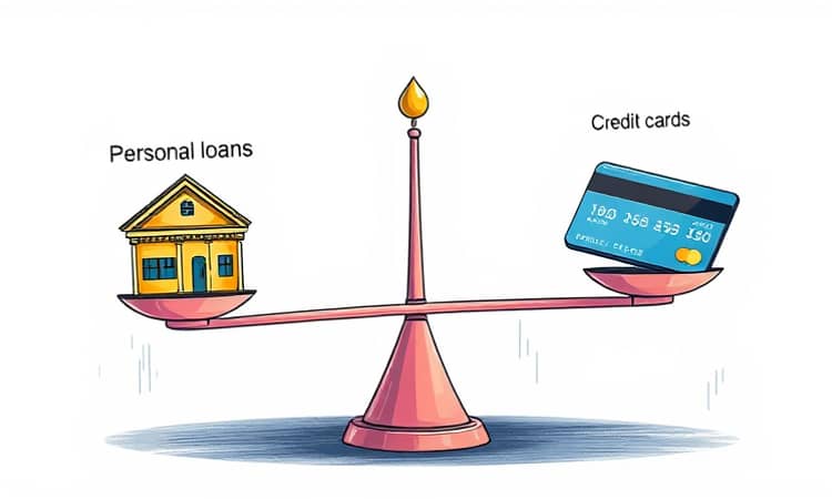 Empréstimos Pessoais vs. Cartões de Crédito: Qual Escolher?